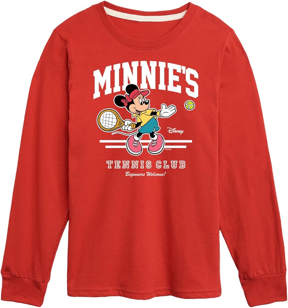 Disney Minnies Tennis Club - Toddler and Youth Long Sleeve Graphic T-Shirt