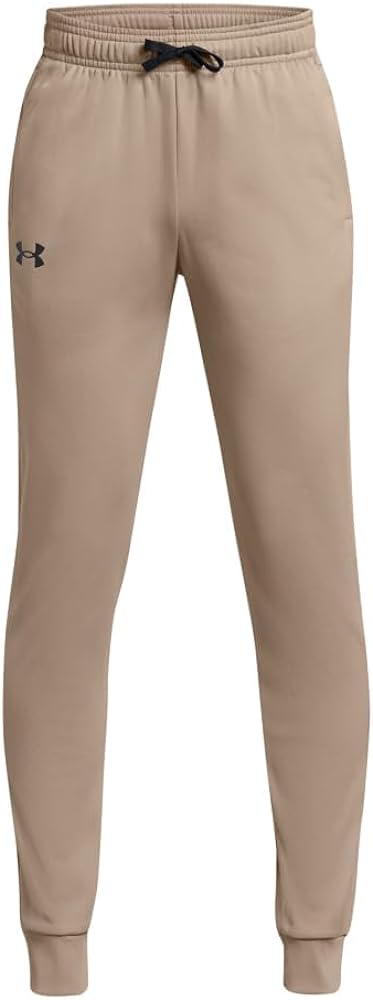 Under Armour Boys Brawler 2.0 Tapered Pants, (203) Timberwolf Taupe / / Black, X-Large