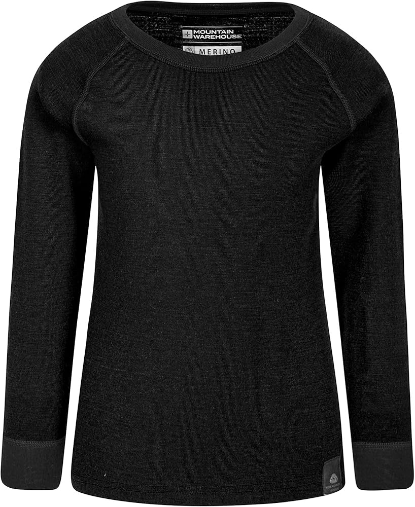 Mountain Warehouse Merino II Kids Round Neck Base Layer Top