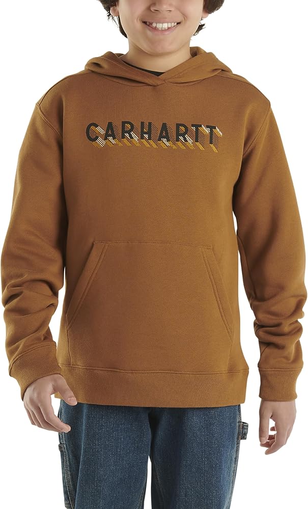 Carhartt Boys' Knit Long Sleeve Hoodneck Sweatshirt