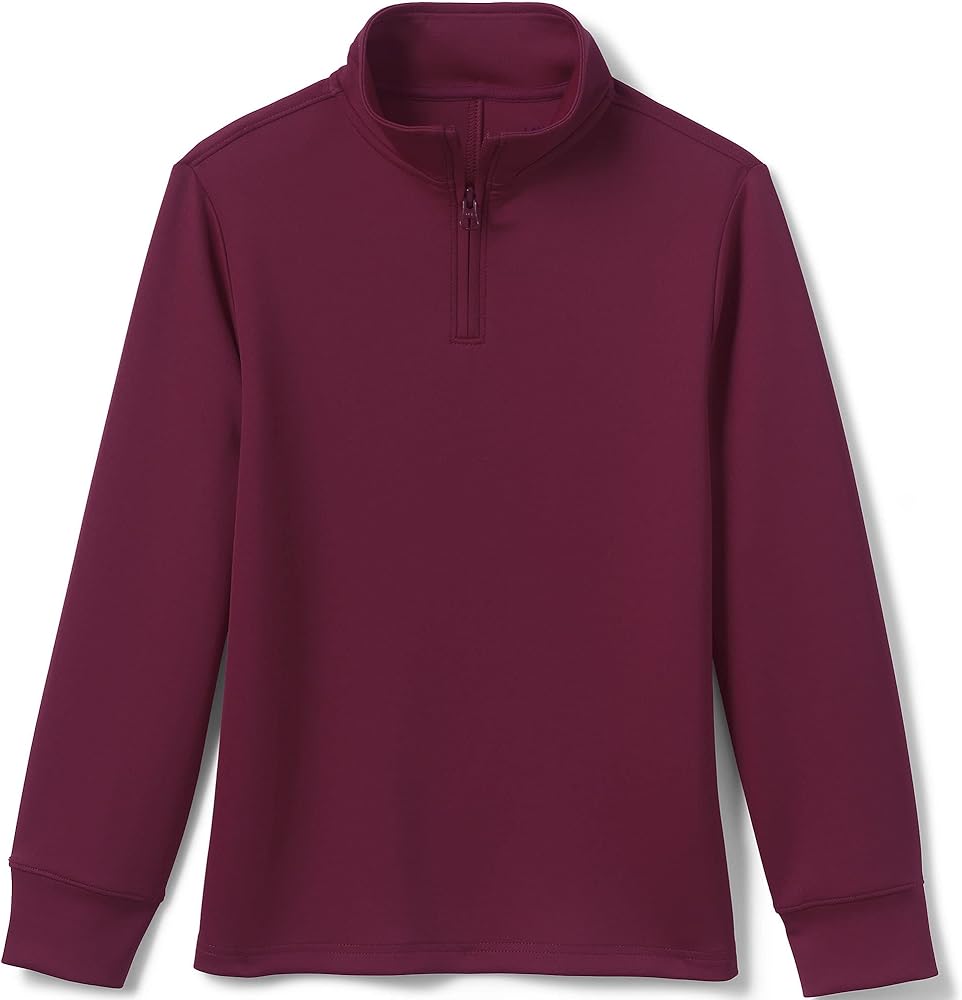 Lands' End School Uniform Kids Quarter Zip Pullover