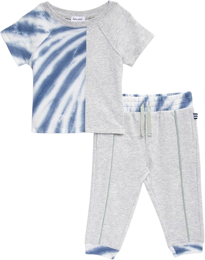 Splendid Boys Split Tie Dye Short Sleeve Set