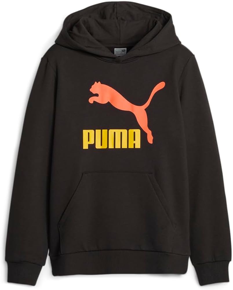 PUMA Kids Boys Classics Logo Hoodie Casual Outerwear Casual Hoodie - Black