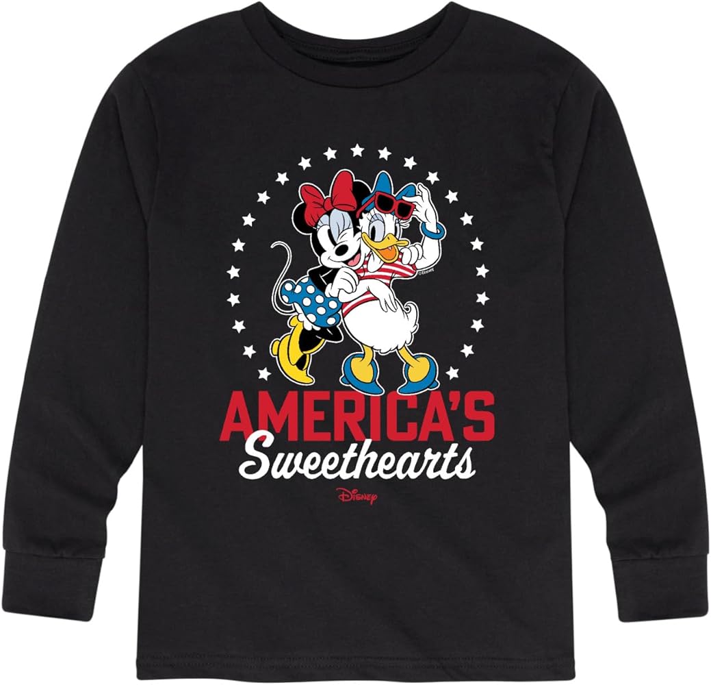 Disney Americana - Americas Sweethearts - Toddler and Youth Long Sleeve Graphic T-Shirt