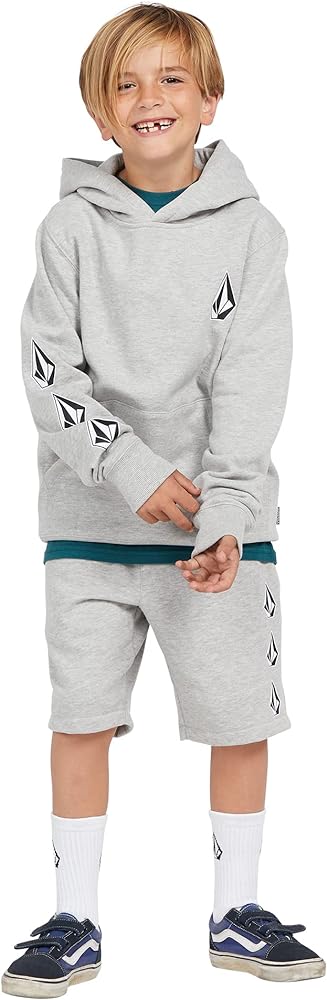 Volcom Boys' Iconic Stone Pullover Hooded Fleece Sweatshirt (Big Boys & Little Boys Sizes)