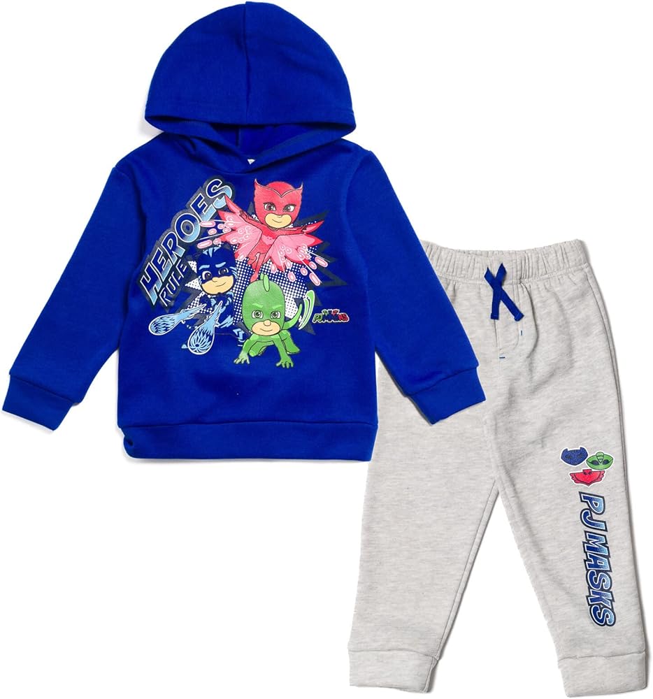 PJ Masks Owlette Gekko Catboy Pullover Hoodie & Pants Toddler to Little Kid