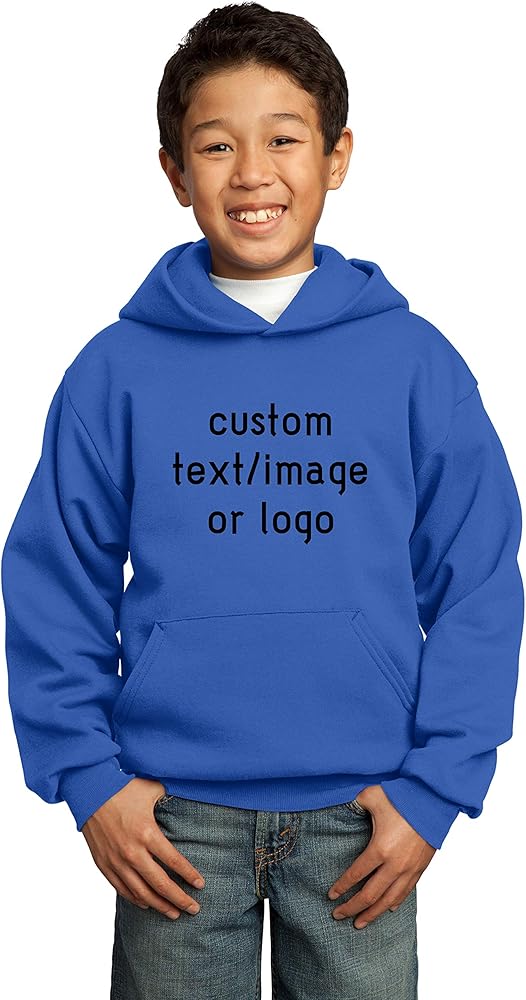 INK STITCH Youth Design Your Own Hooded Custom Hoodie Sweatshirts -26 Colors