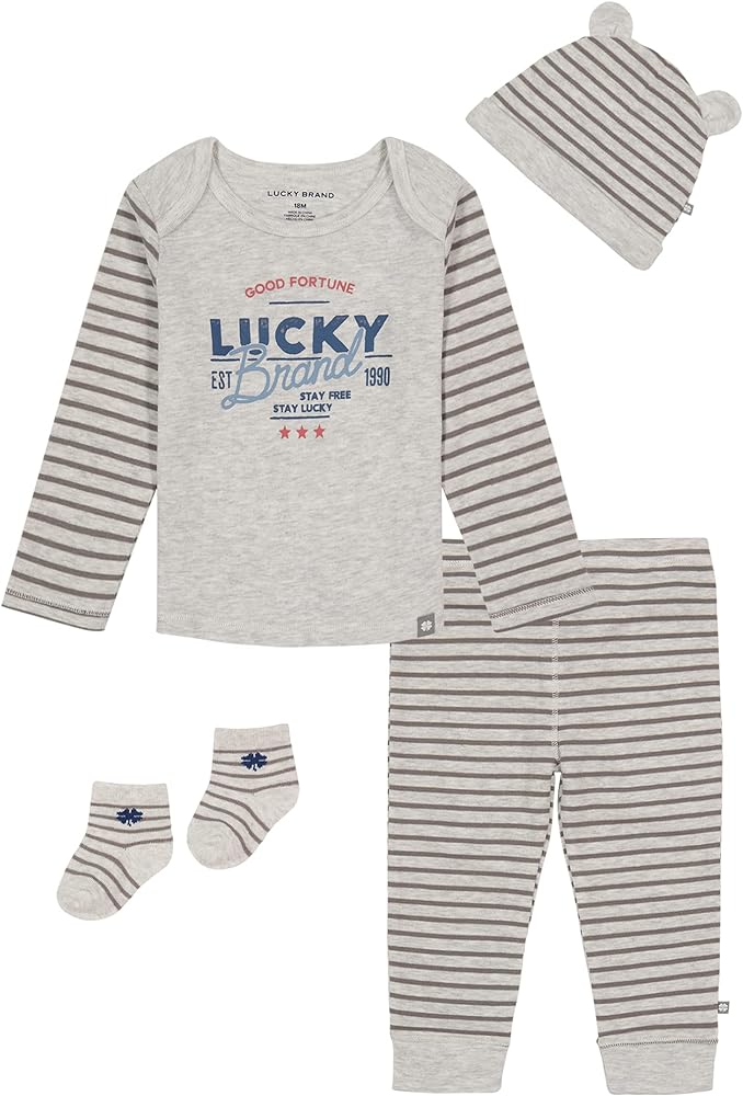 Lucky Brand Girls 3 Pieces Pant Set