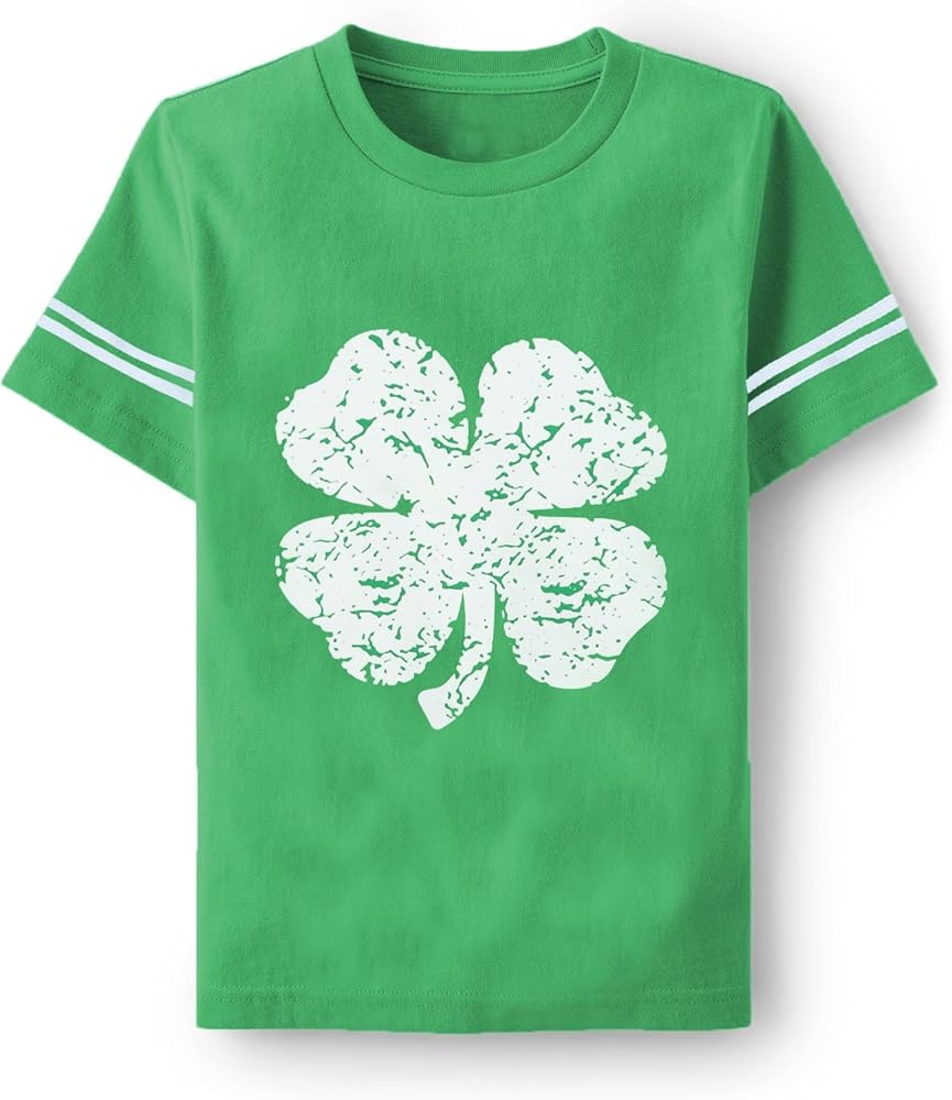 Boys St.Patrick's Day Shirt Toddler Kids Irish Outfit Load of Luck Clover T-Shirts Shamrock Graphic Tees Cotton Top 1-7T