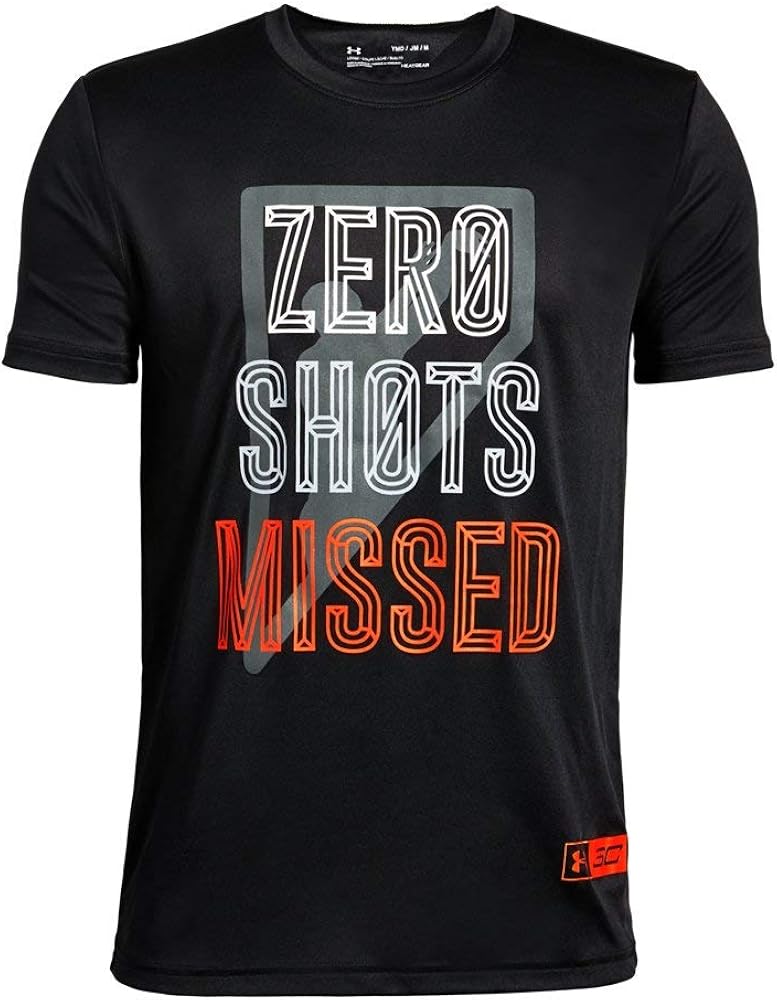 Under Armour Boy's SC30 Zero Shots Missed Short Sleeve