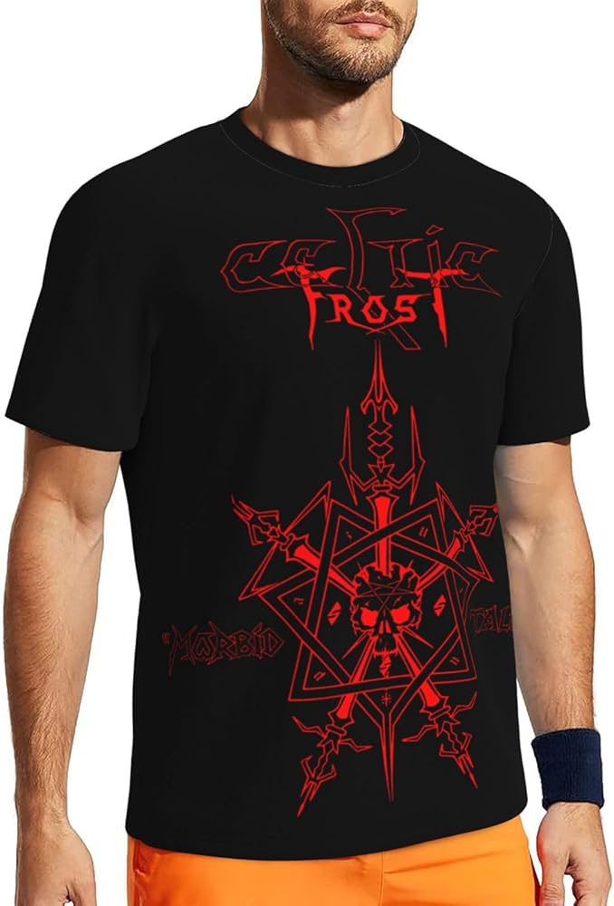 T Shirt Celtic Frost Morbid Tales Mens Fashion Short Sleeve Mesh Tops Casual Tee