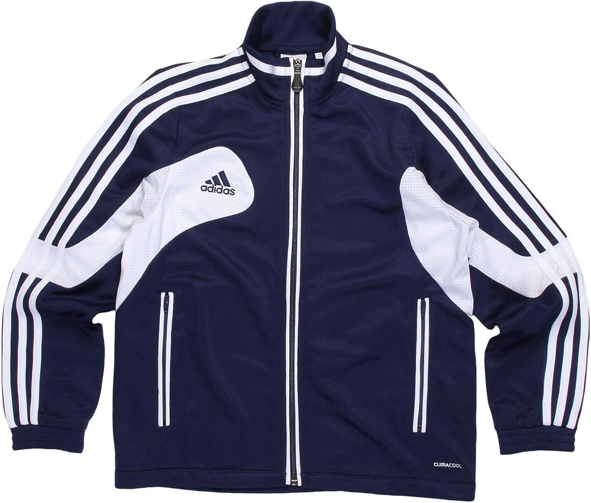 adidas YOUTH Condivo 12 Soccer Training Jacket (Navy/White)