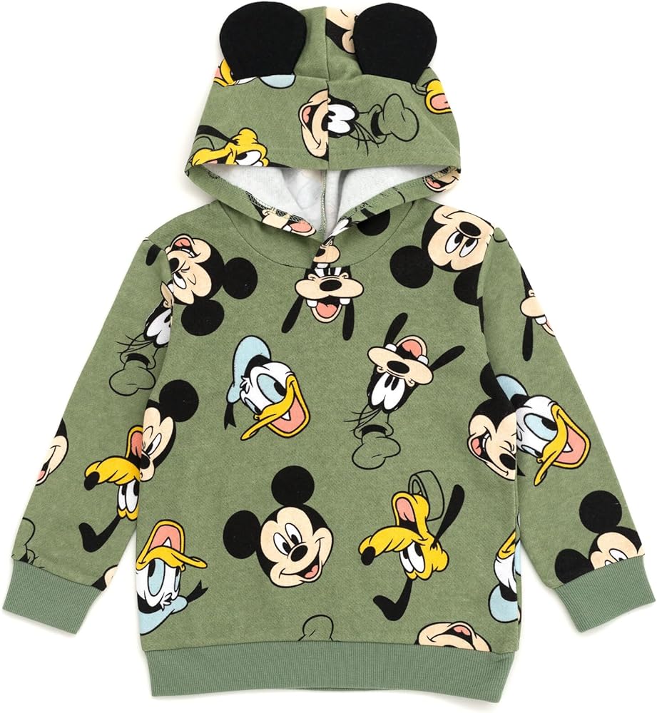 Disney Mickey Mouse Fleece Pullover Hoodie Toddler to Big Kid