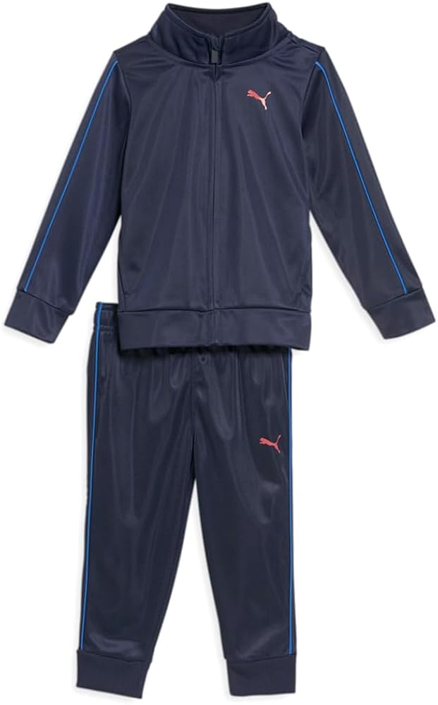 Puma Kids Boys 2 Piece Tricot & Jogger Set Athletic Tops Casual Jacket - Blue