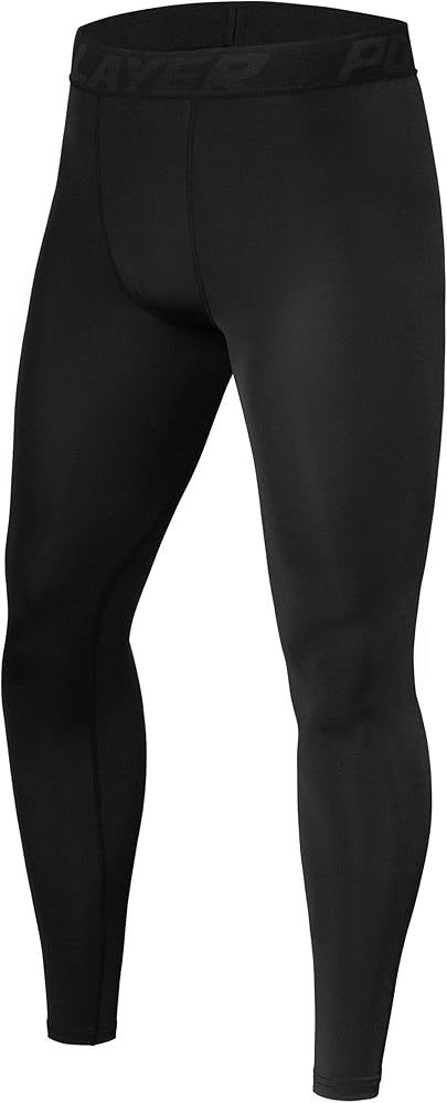 Mens' and Boys' Running Tights Compression Base Layer Leggings