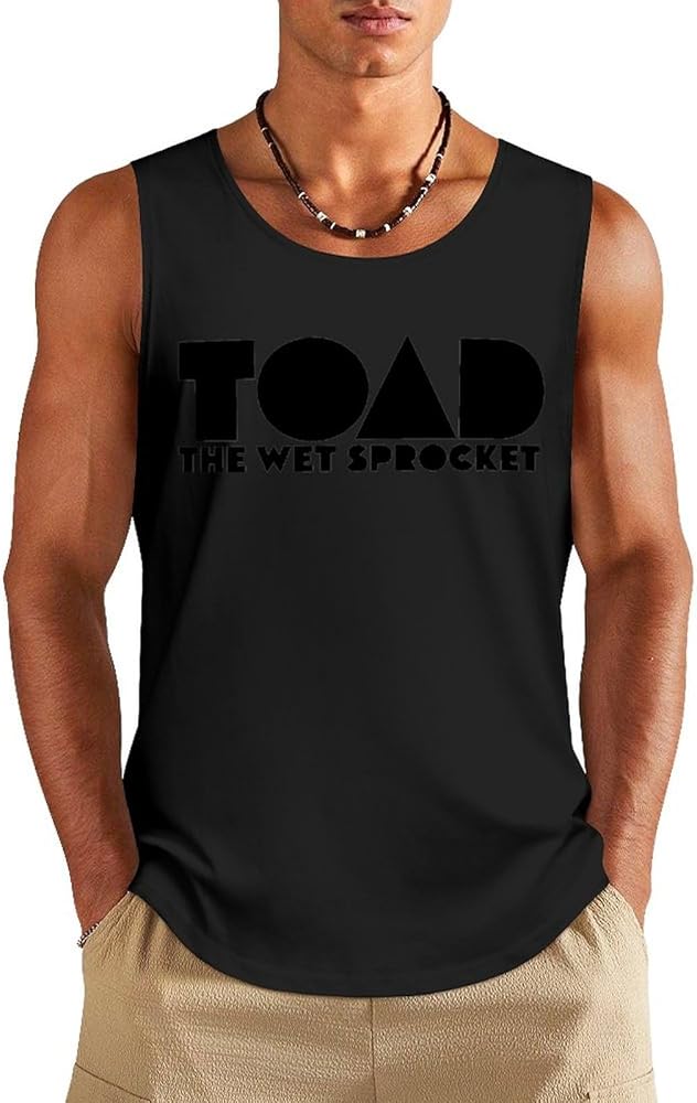 Teen Mens Tank Top Shirt Crew Neck Sleeveless Shirt Vest