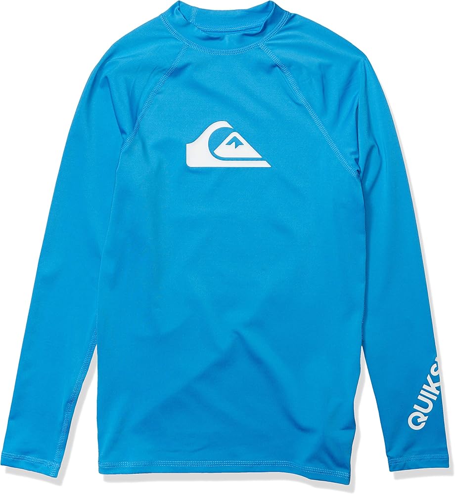 Quiksilver Boys' Youth All Time Long Sleeve Rashguard Surf Shirt 50+ UPF