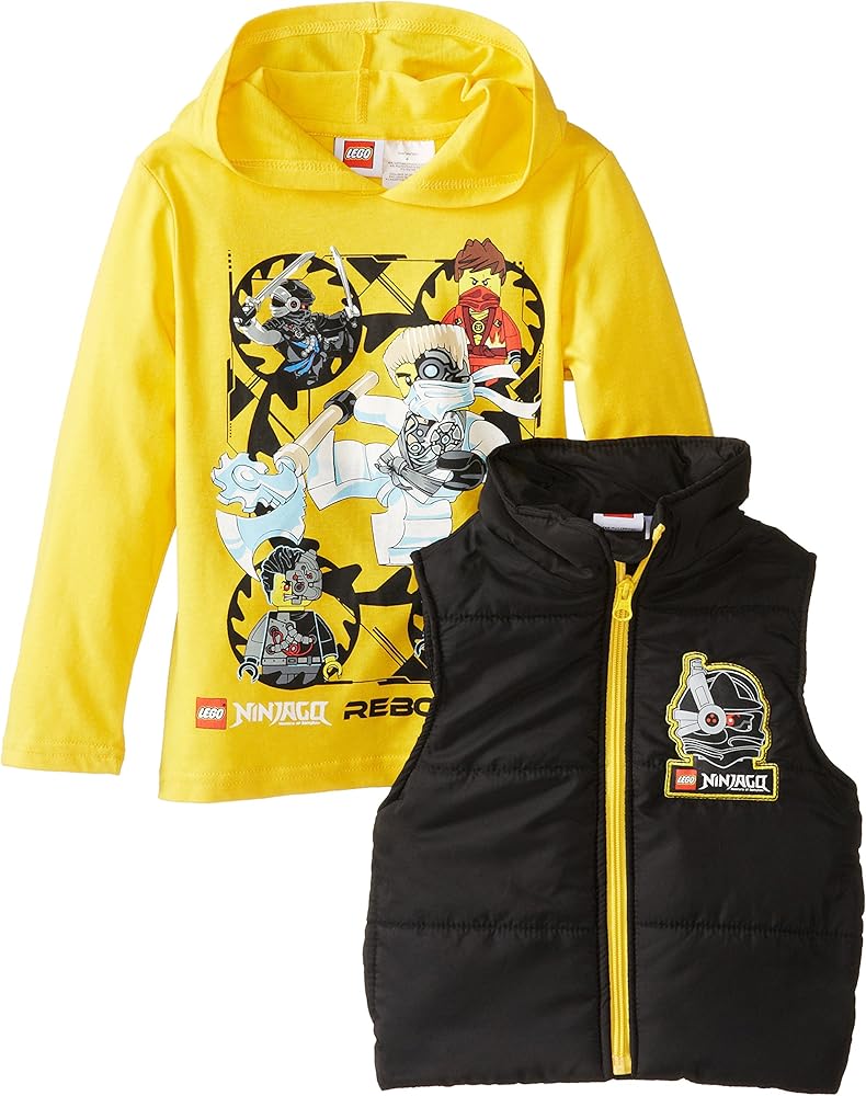 Lego Boys' Rebooted Vest and Hoodie Set