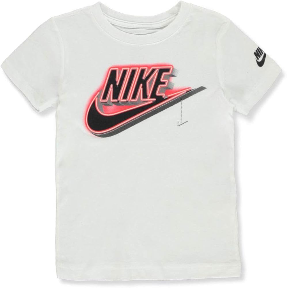 Nike Boys' Neon Logo T-Shirt - White, 4