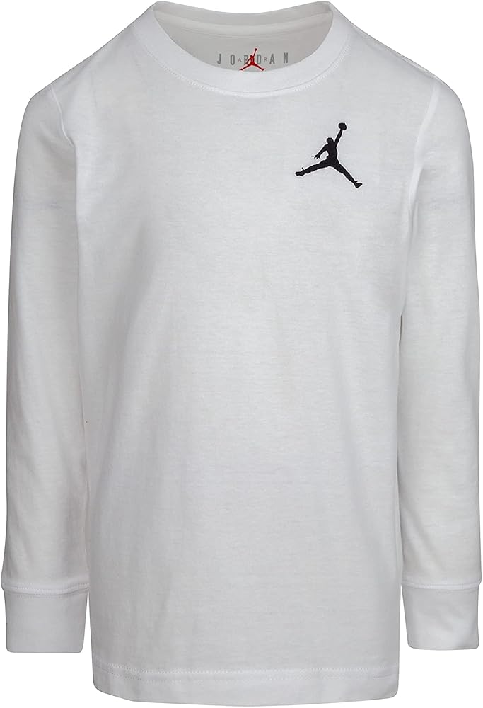 Jordan Boy's Jumpman Air Embroidered Long Sleeve Tee (Little Kids)