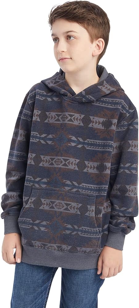 ARIAT Boys' Printed Overdyed Washed Sweater