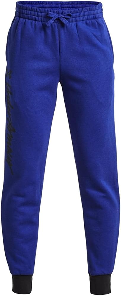 Boys' UA Rival Fleece Script Joggers