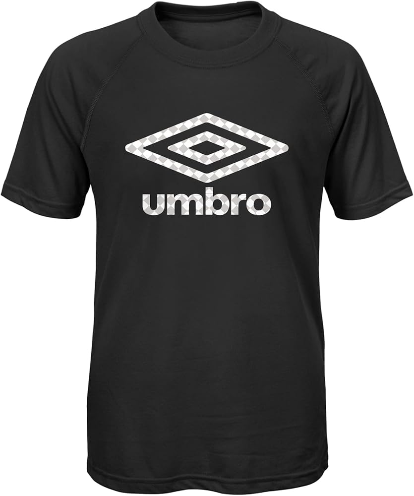 Umbro Boy's Youth (8-18) Double Diamond Ultra Tee, Black/White Small 8