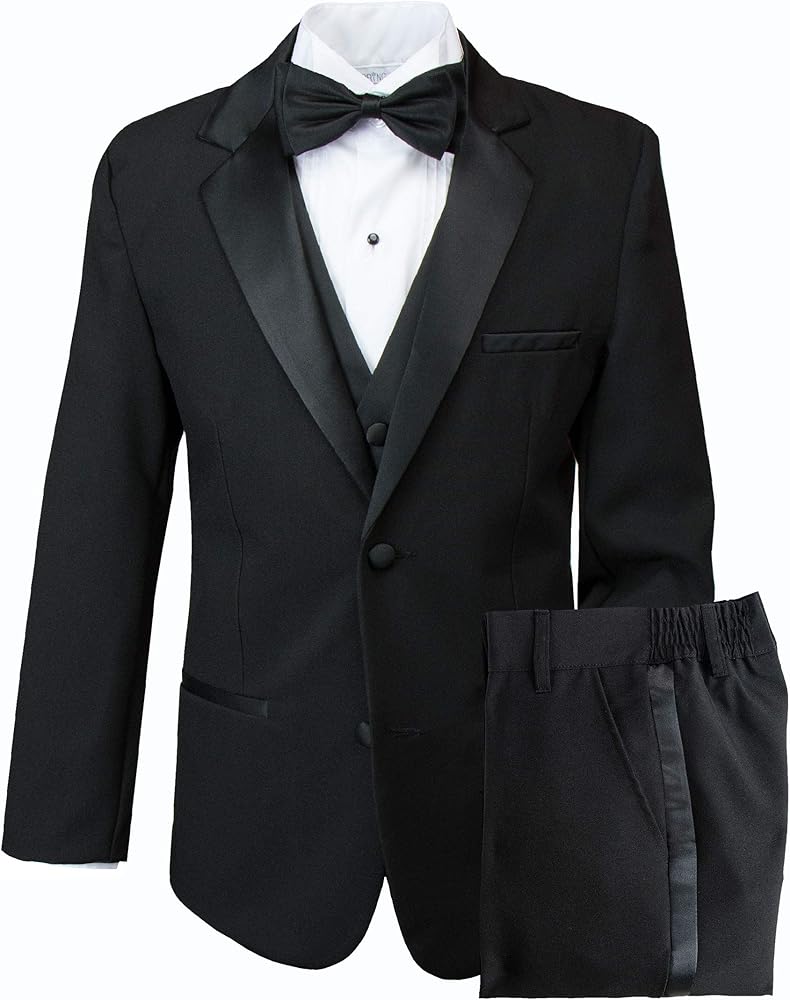 Spring Notion Big Boys' Modern Fit Tuxedo, No Tail