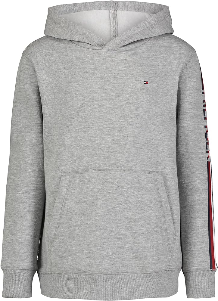 Tommy Hilfiger Boys' Long Sleeve Fleece Pull-Over Hoodie