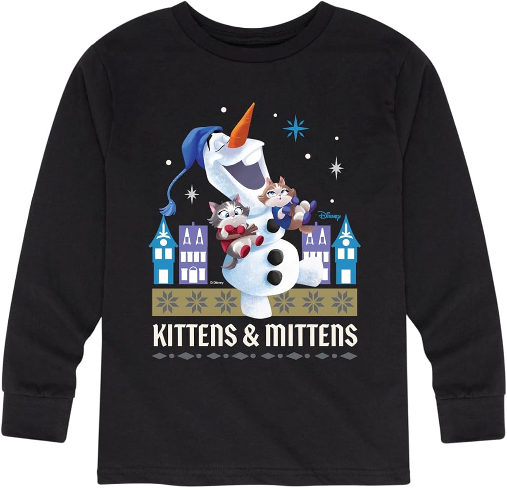 Disney Frozen 2 - Kittens and Mittens - Toddler and Youth Long Sleeve Graphic T-Shirt