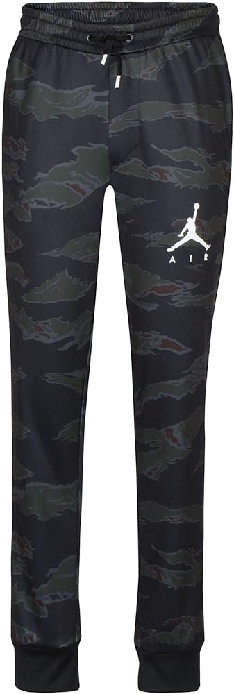 Jordan Boys' Tiger Camo Jogger Pants (L, Black/Dark Green)