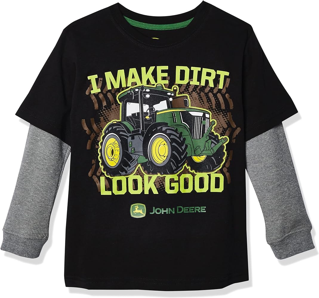 John Deere Little Boy Long Sleeve Tee