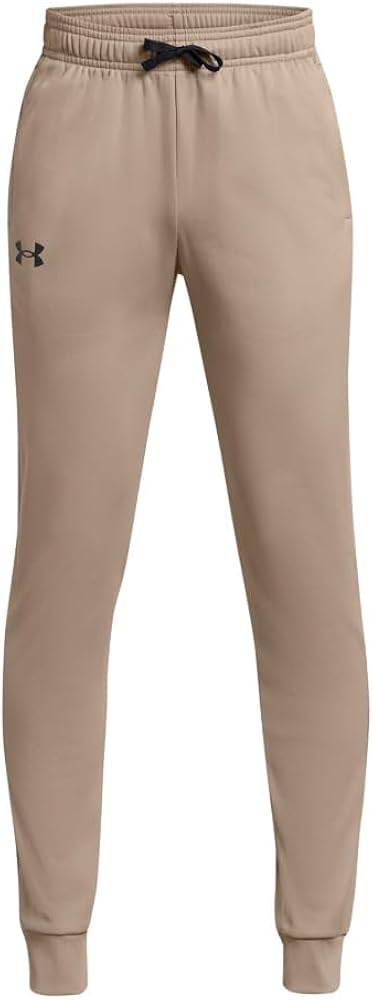 Under Armour Boys Brawler 2.0 Tapered Pants, (203) Timberwolf Taupe / / Black, X-Large