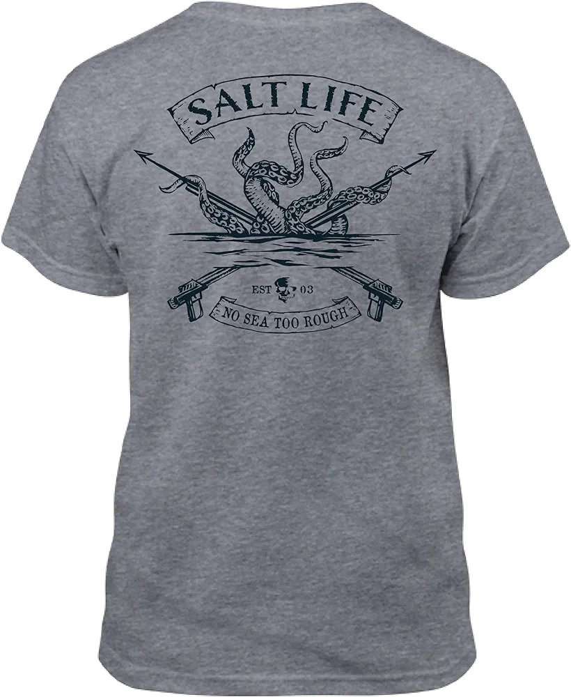 Salt Life Boys' Octo Spears Youth Short Sleeve Classic Fit Shirt