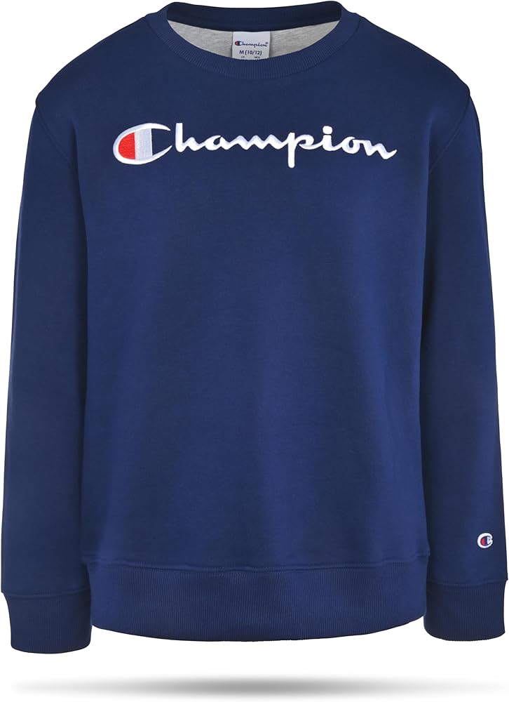 Champion Boys Sweatshirt for Kids Pullover Fleece Crewneck Sweater