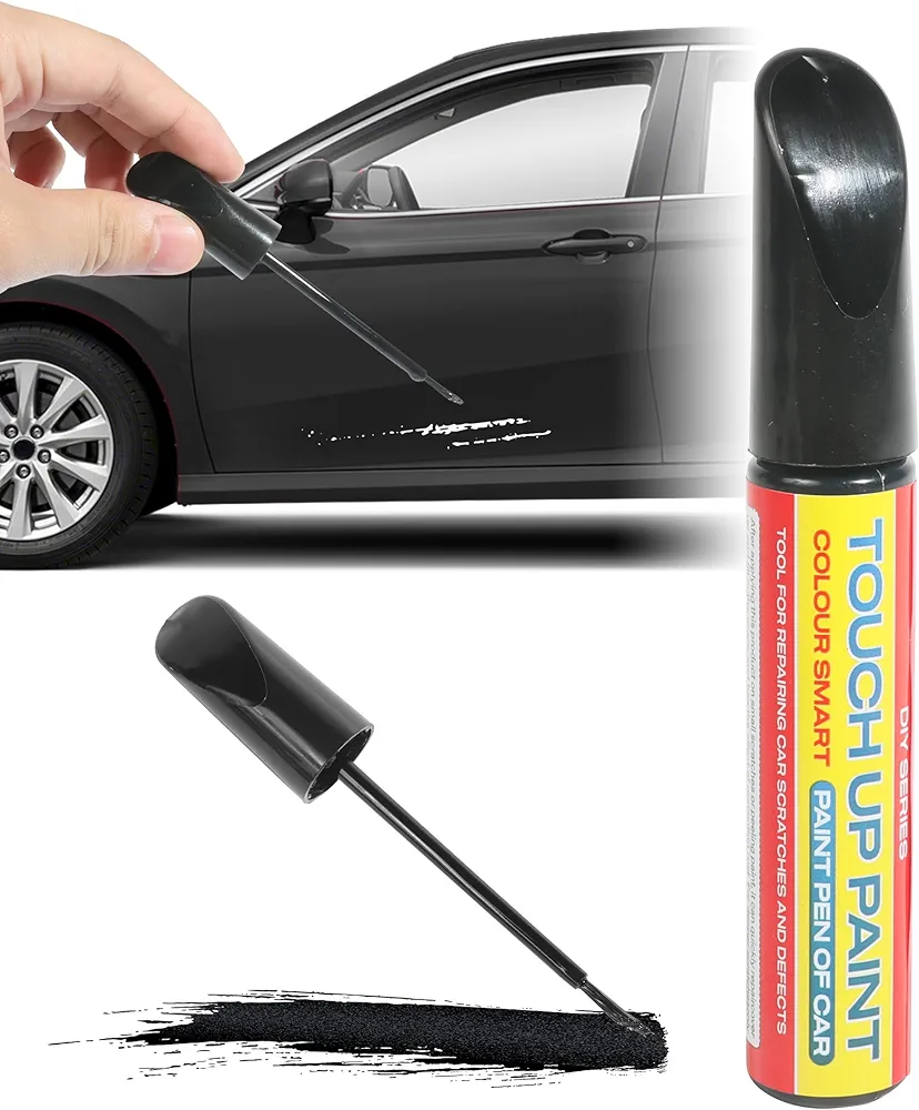 Car Paint Pen,Car Paint Repair,Car Repair Scratch Remover,Touch Up Paint for Cars,Car Accessories Car Scratch Repair Paint Pen,Quick Easy Car Touch Up Paint Pen for Car Deep Scratches (Black)