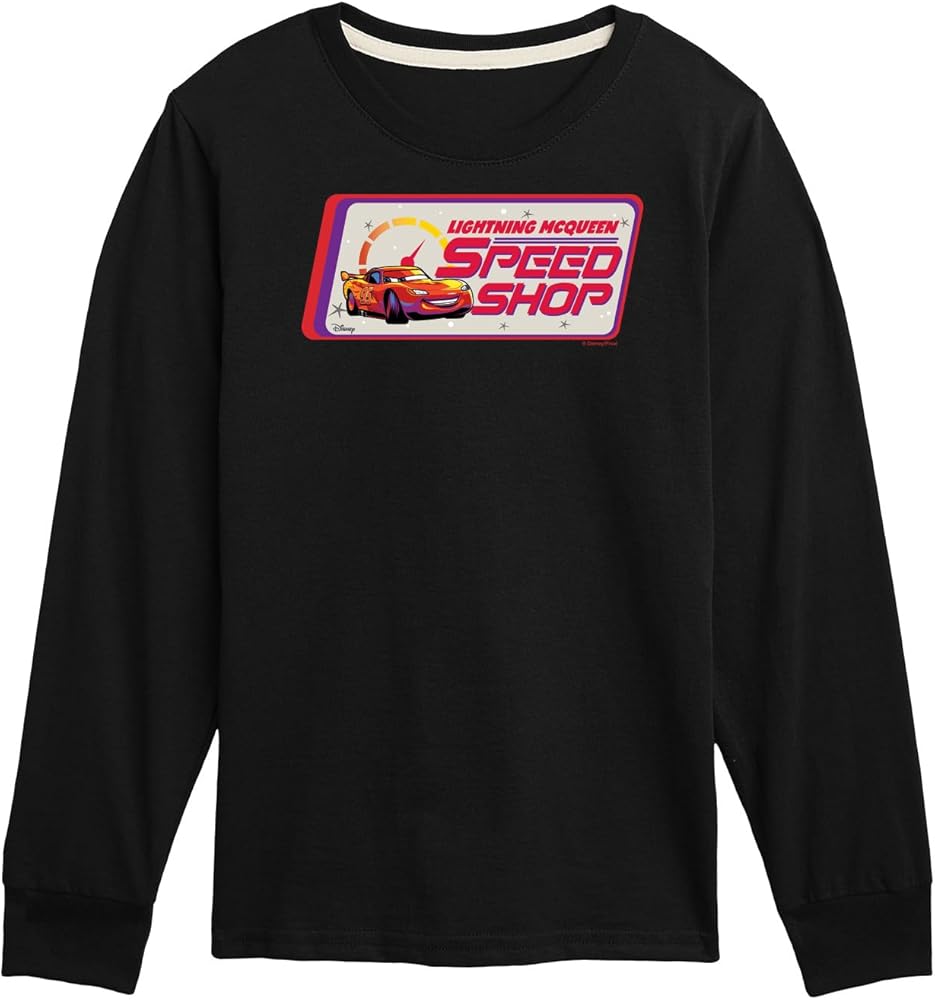 Disney Cars - Lightning McQueen's Speed Shop - Toddler & Youth Long Sleeve Graphic T-Shirt