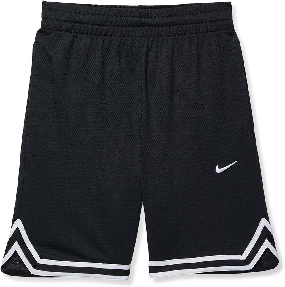 Nike Boy's DriFit DNA Shorts (Little Kids/Big Kids) Black/White S (8-9 Big Kid)