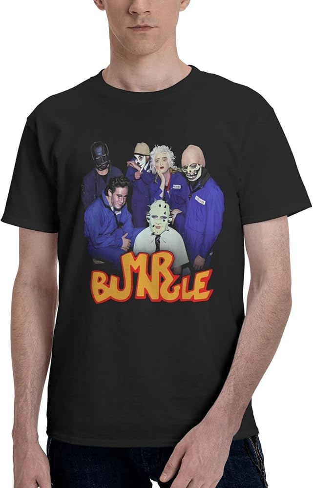 Rock Band T Shirts Mr Bungle Men's Summer Cotton Tee Crew Neck Short Sleeve Tees Black