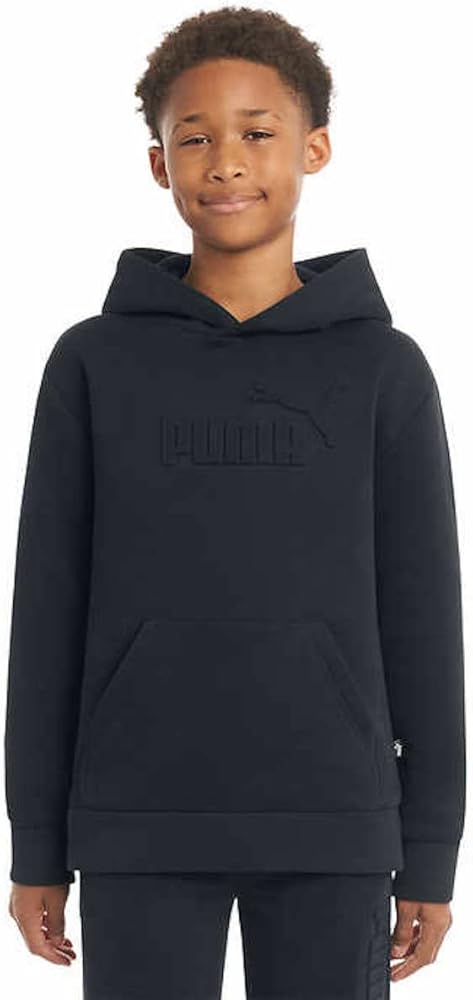 PUMA Youth Boy's Fleece Logo Hoodie Sweatshirt