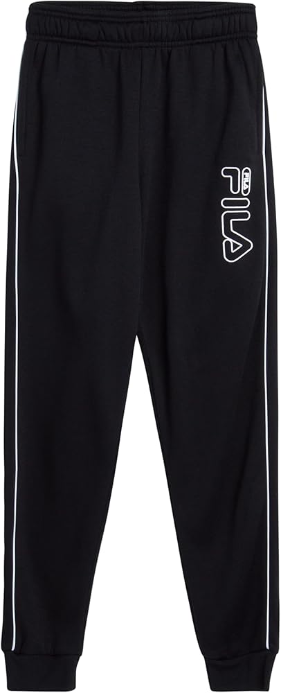 Fila Boys' Active Sweatpants - Performance Fleece Athletic Jogger Sweatpants - Activewear Pants for Boys (S-XL)