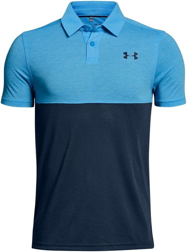 Under Armour Big Boys Threadborne Blocked Polo Tee (B(1290341-713)/A, Youth X-Small