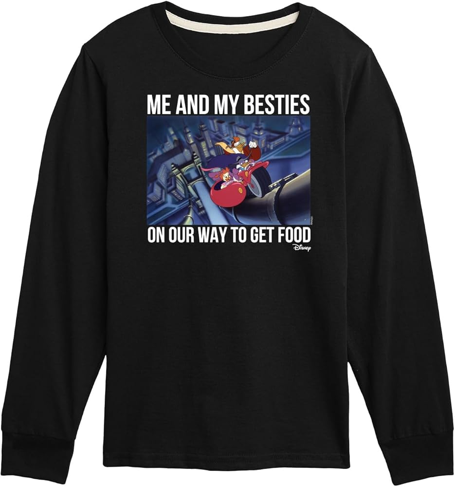 Disney Darkwing Duck - Me & My Bestie Getting Food - Toddler & Youth Long Sleeve Graphic T-Shirt