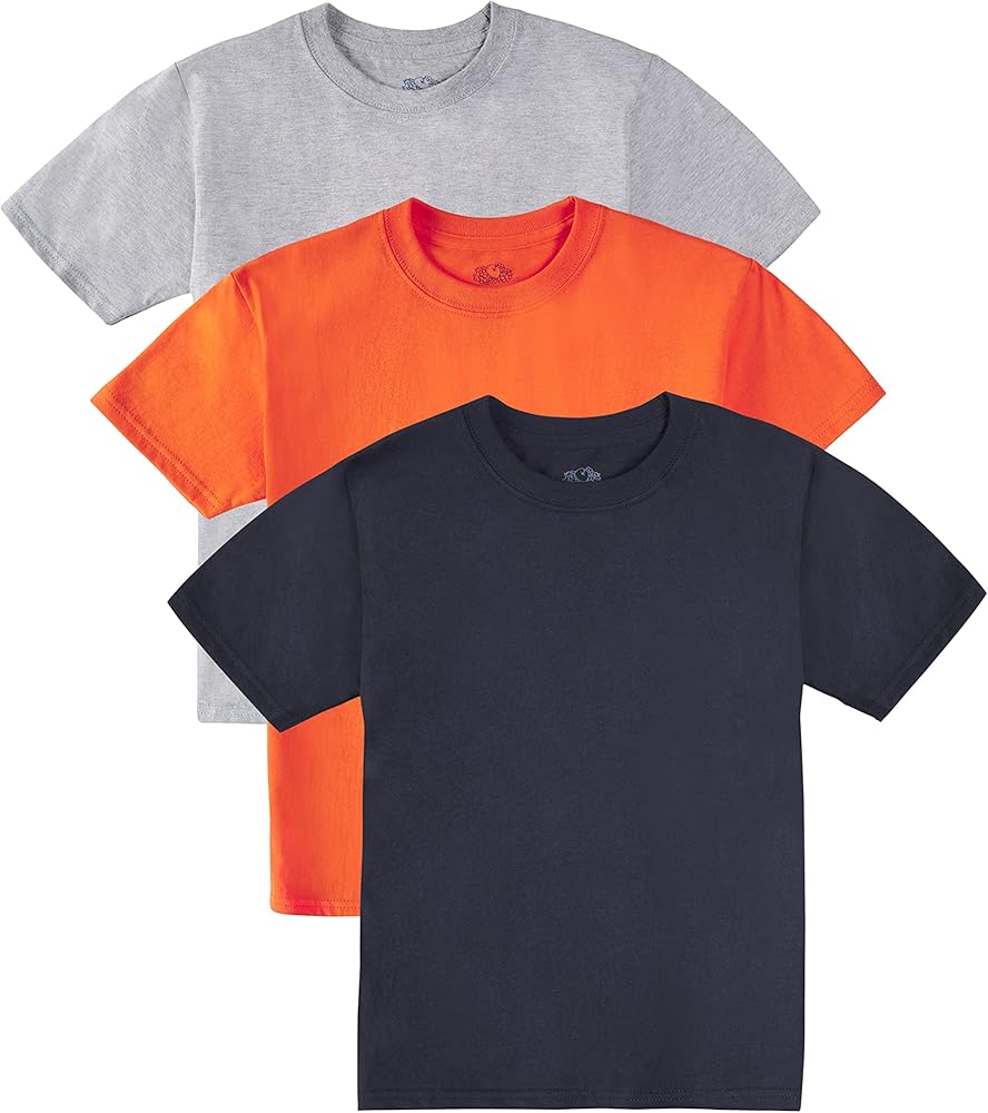 Fruit of the Loom Boys' Tag-Free Cotton Tees (Assorted Color Multipacks)