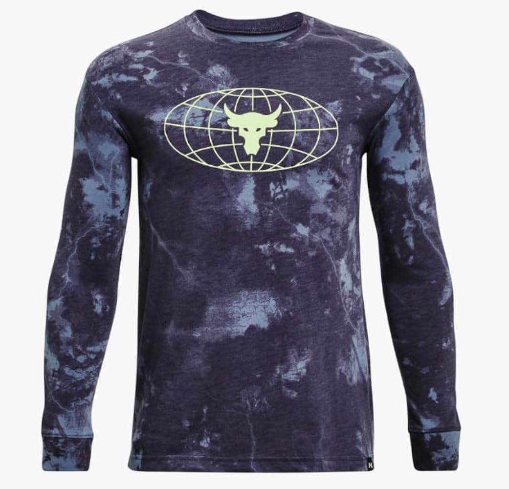 Under Armour Boys' Project Rock Brahman Globe Long Sleeve (as1, Alpha, l, Regular)