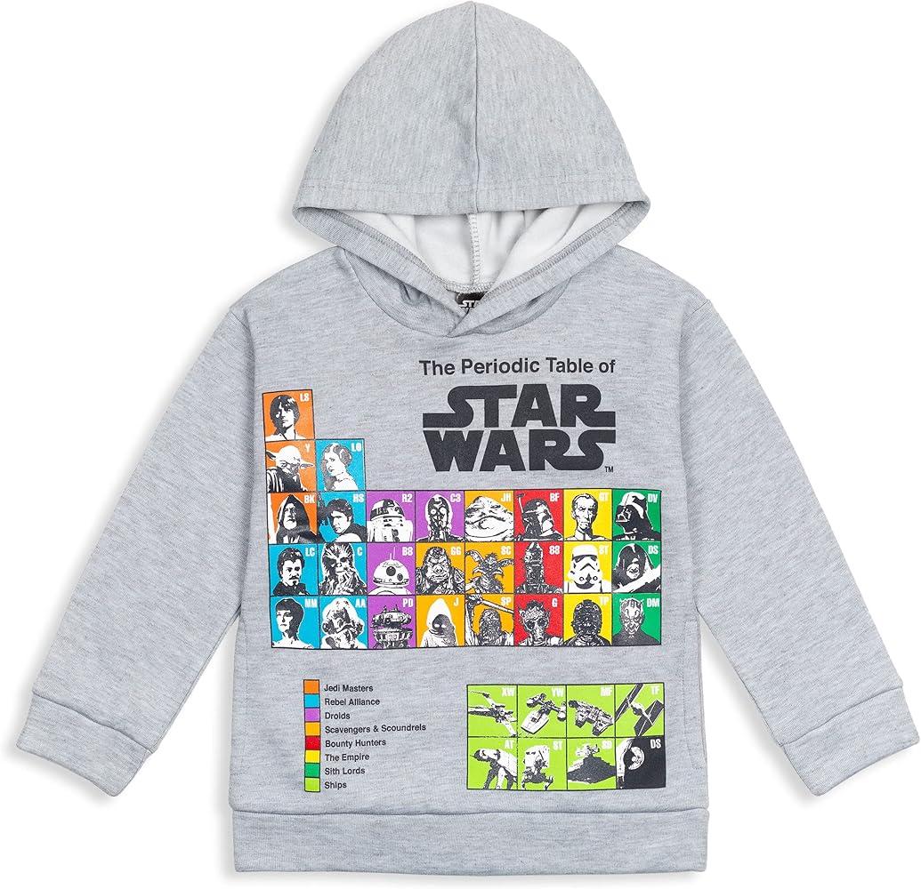 STAR WARS The Mandalorian Darth Vader X-Wing Millennium Falcon Fleece Pullover Hoodie Toddler to Big Kid