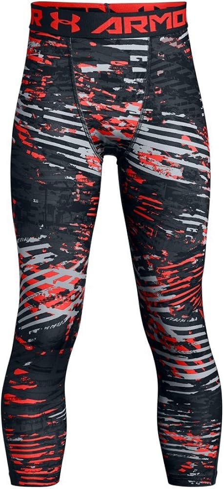 Under Armour Boys' HeatGear Armour ¾ Printed Leggings