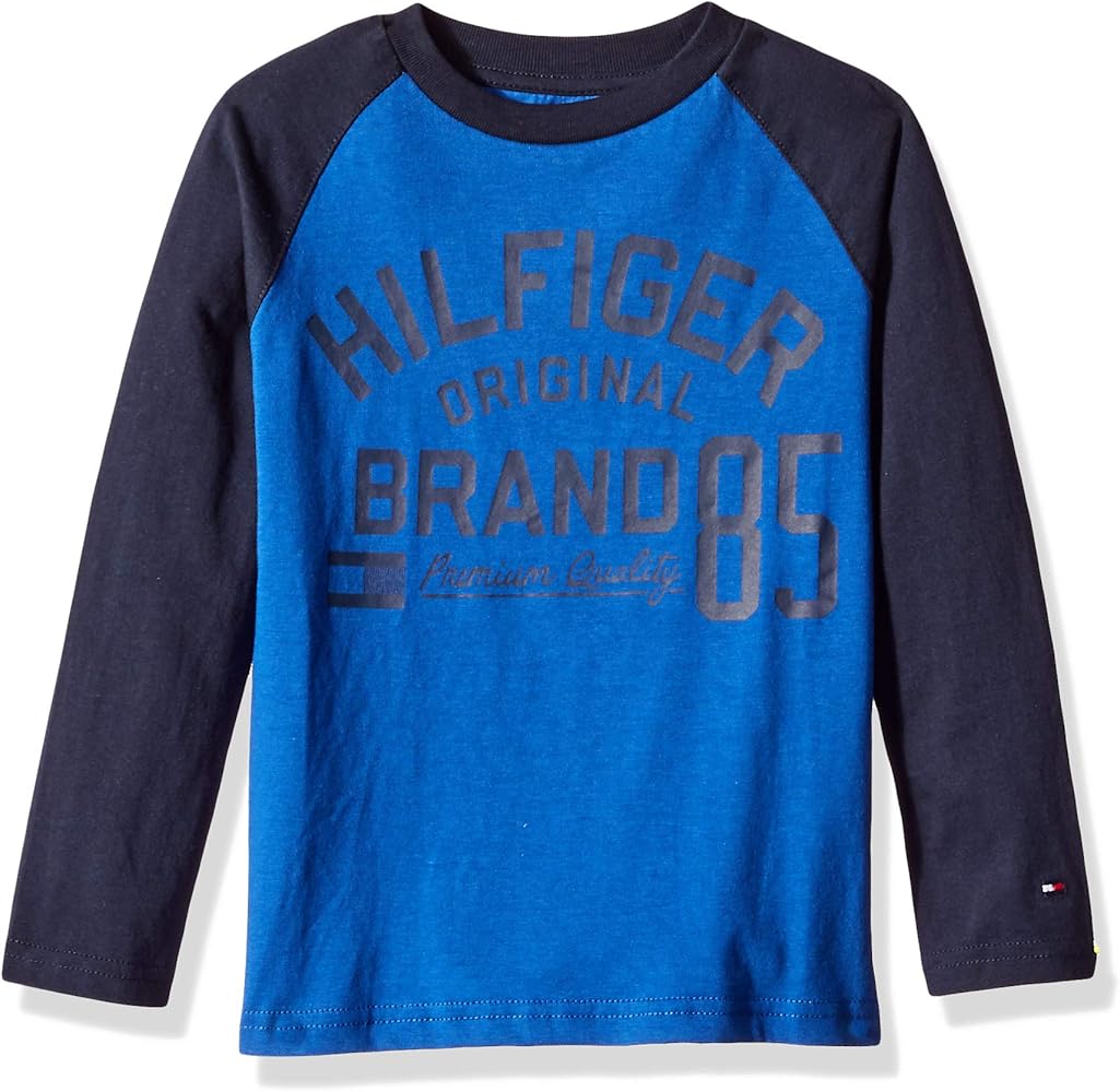 Tommy Hilfiger Boys' Dustin-bex Jersey Long Sleeve Tee