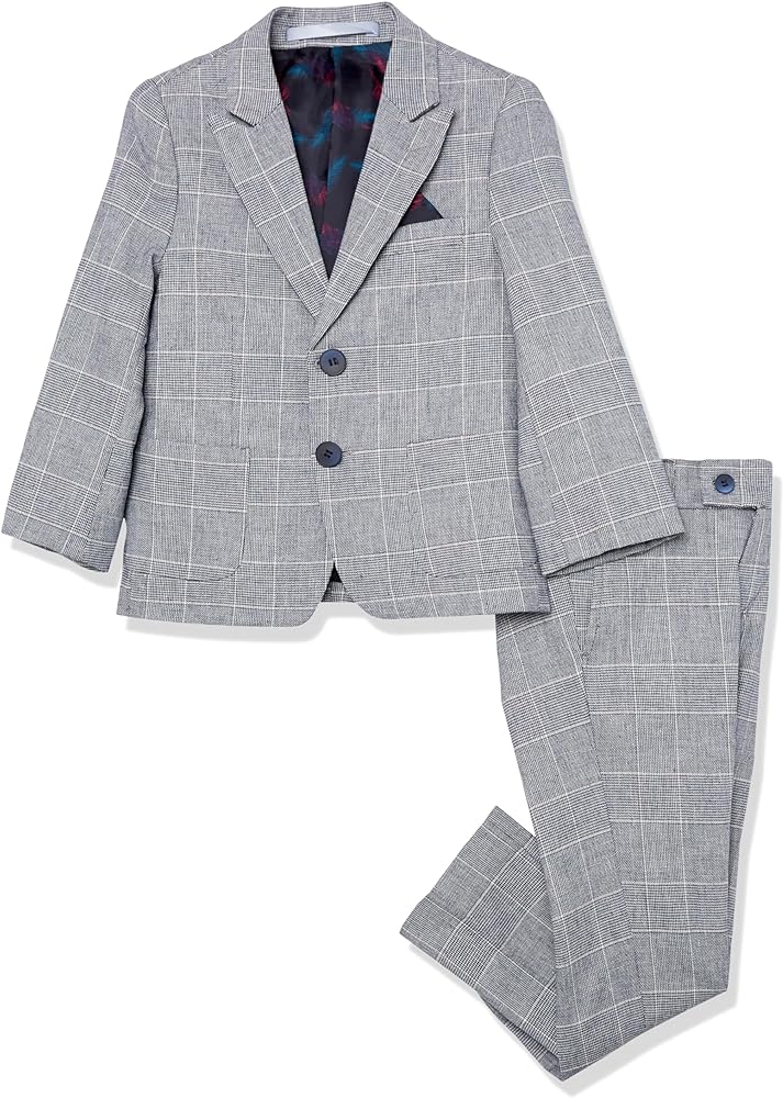 Isaac Mizrahi Slim Fit Boy's Check Suit