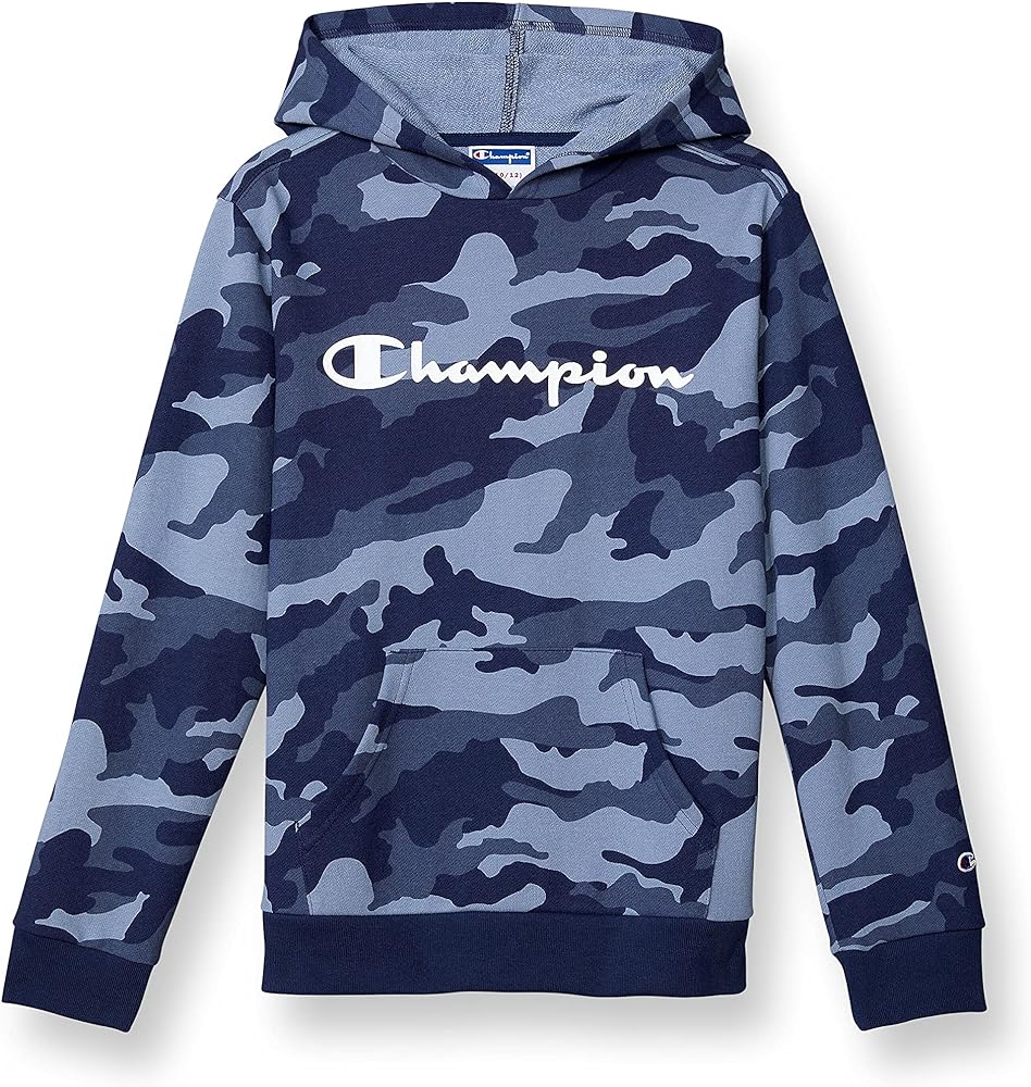 Champion Boy's Hoodie, Kids' Sweatshirts for Boys, Pullover Hoodie, Multiple Graphics